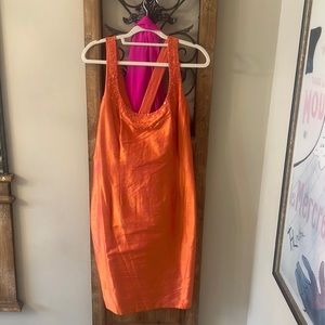 KIR dress orange silk